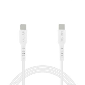 PRIO High-Speed Charge & Sync USB-C to USB-C Cable 5A 2m white