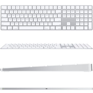 Apple Magic Keyboard with Numeric Keypad White (lietots, stāvoklis A)