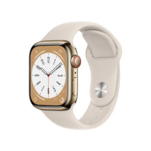 Apple Watch Series 8 45mm GPS + Cellular Stainless Steel Gold (lietots, stāvoklis A)